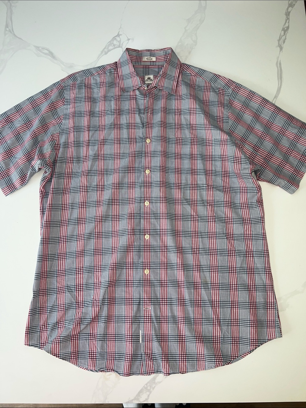Peter Millar 100% Cotton Button-Down Plaid Shirt